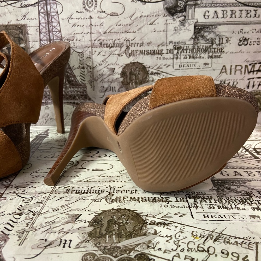 Brown Suede Bcbgeneration Heels - image 7